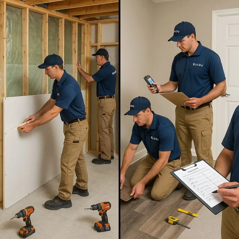 Repairs and Reconstruction process in Monroeville, AL
